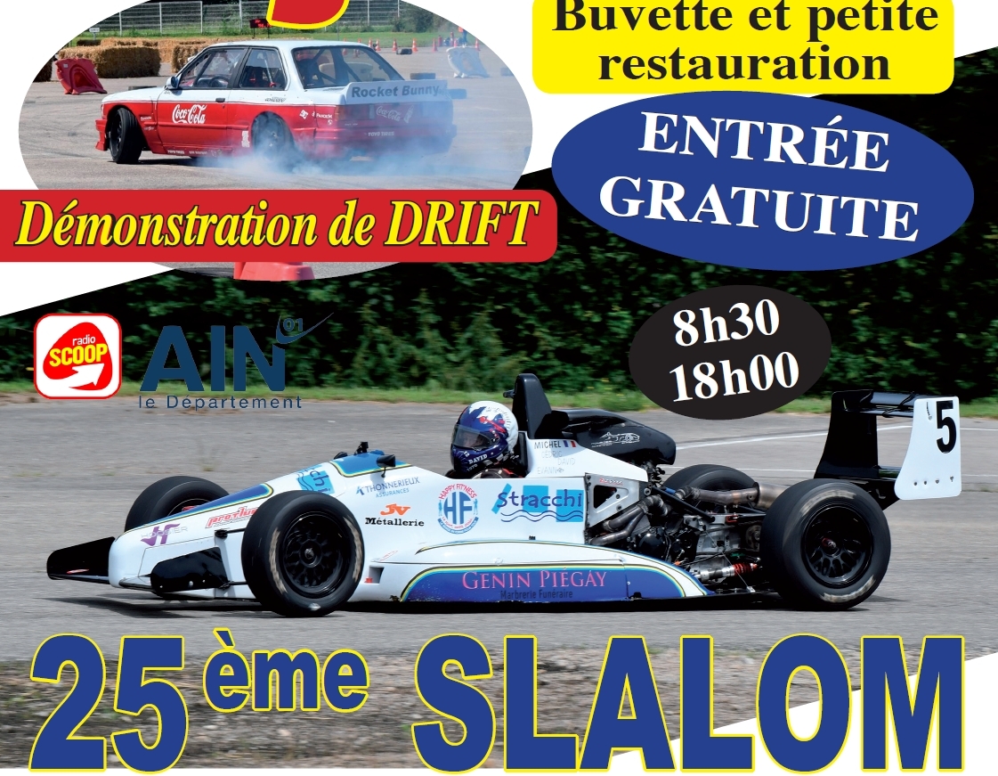 25ème slalom des pays de l'Ain le 13 juillet 2025