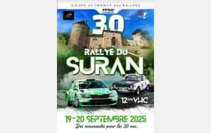 Rallye du Suran les 19 et 20 septembre 2025