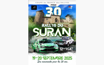 Rallye du Suran les 19 et 20 septembre 2025